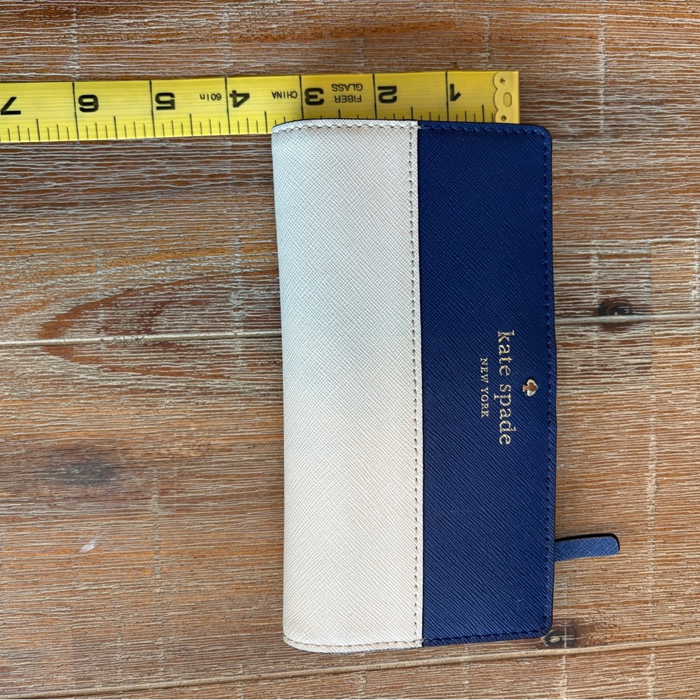 Kate Spade Navy and Cream Tote and Wallet Set - Picture 14 of 16